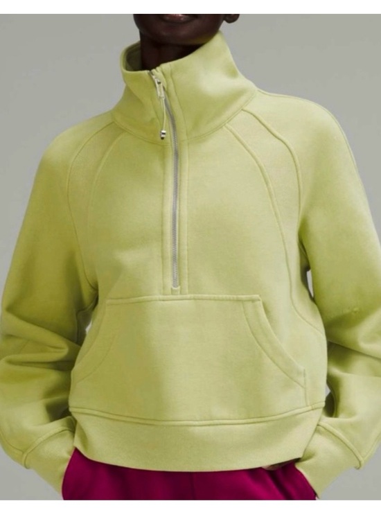 lululemon athletica Tops - lululemon Scuba oversized Half-Zip Pullover Sweatshirt Wasabi Green